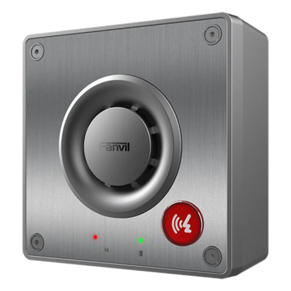 Intercom IP Exterior / Altavoz 5W / Doble Micrófono con Reducción de Ruido / IP66 e IK10 / Acero Inoxidable / PoE+ / 2 Líneas SIP