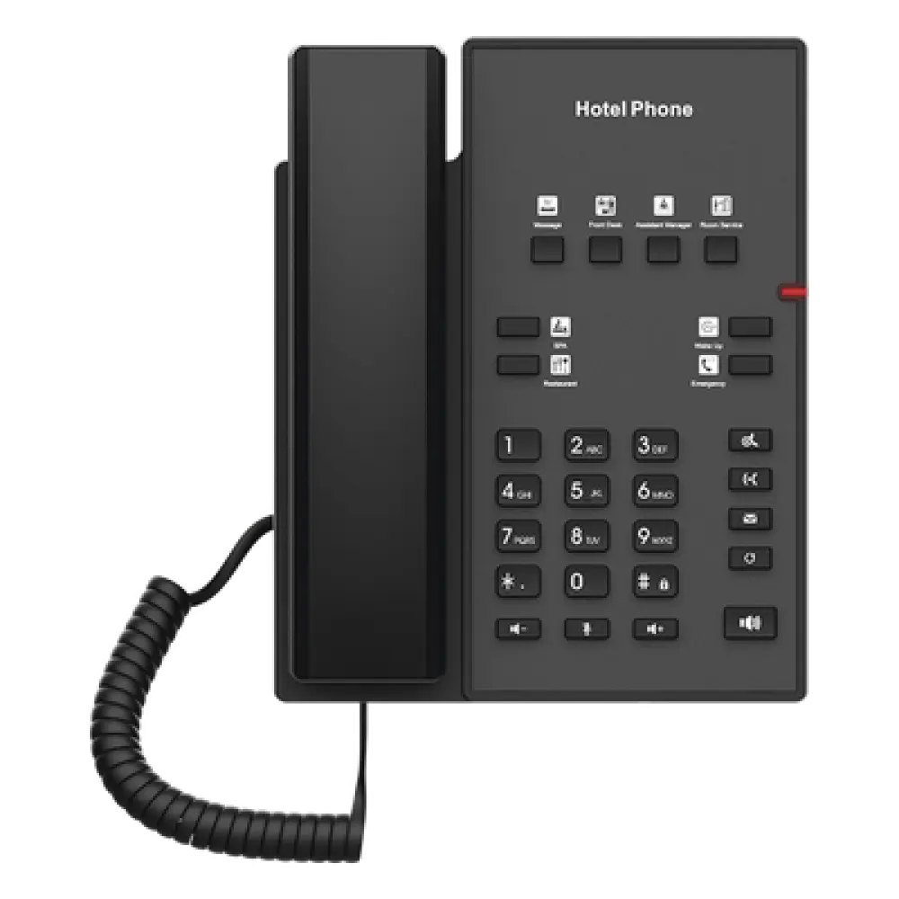 Teléfono IP / 8 Teclas Programables / Audio HD / PoE / 2 Cuentas SIP / Montaje Pared o Escritorio