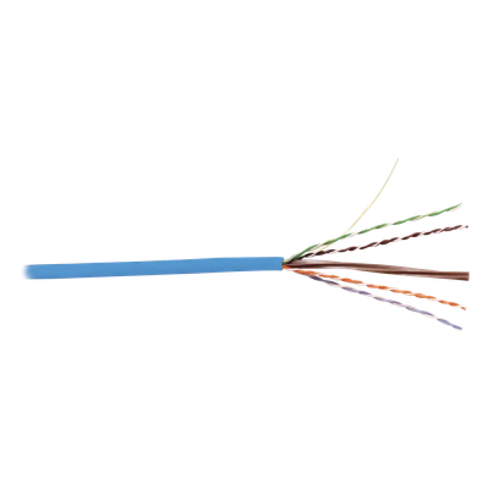 Bobina de Cable UTP / Cat6 / 23 AWG / PVC CM / 305 m (1000 pies) / Azul