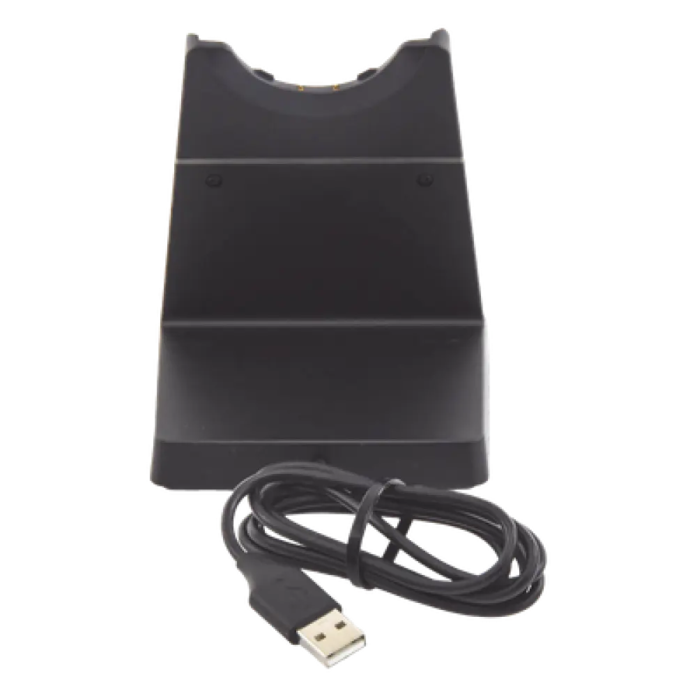 Soporte de carga / USB-A / Diseño compacto / Compatible con diadema profesional / 0.15 m (0.5 ft) de cable