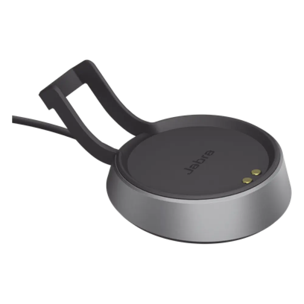 Soporte de carga USB-A / Diseño ergonómico de escritorio / Compatible con diadema profesional / Color negro