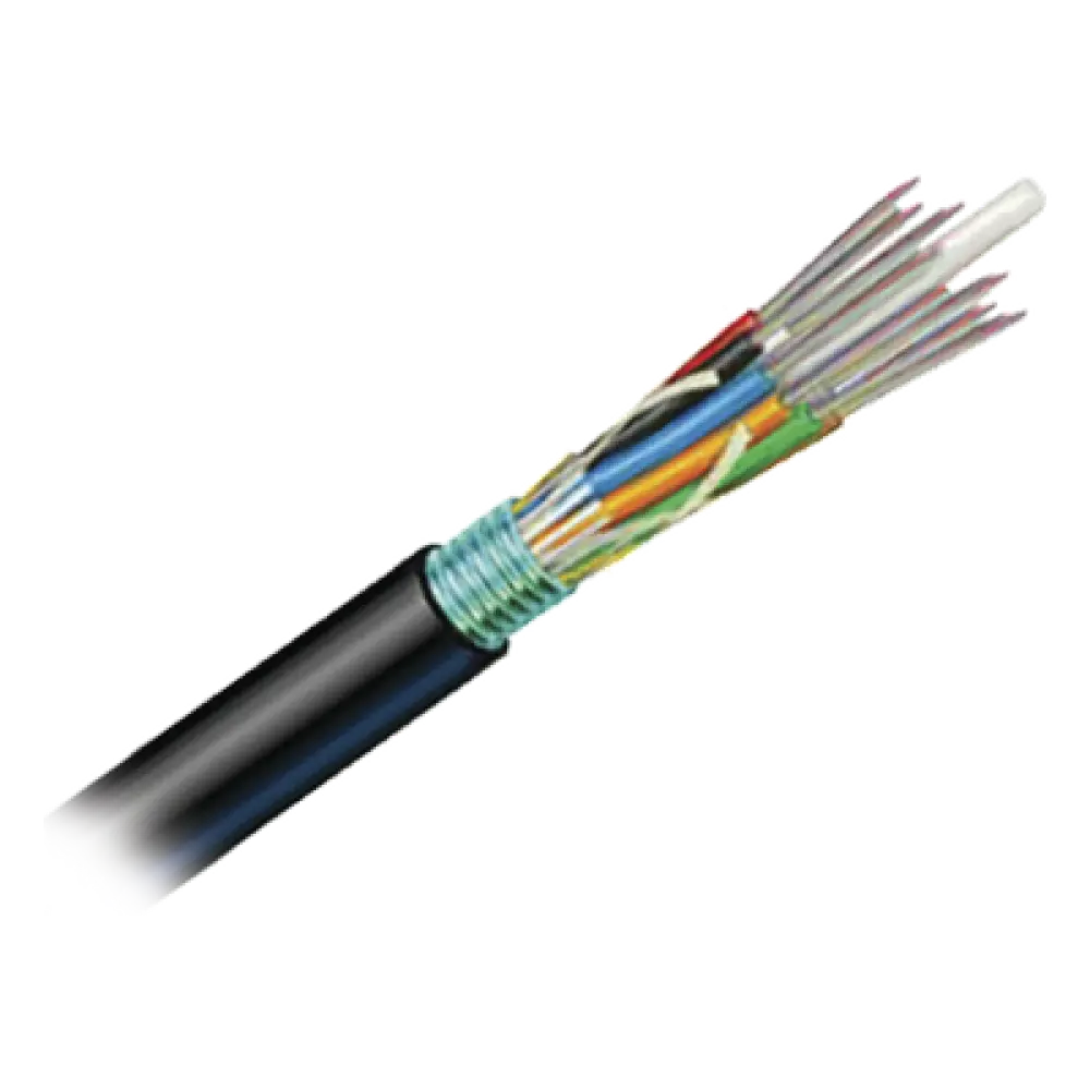Cable de Fibra Óptica OSP / 6 Hilos / OM3 50/125 Optimizada / Armada con Gel / HDPE / 1 Metro (3.28 Pies)