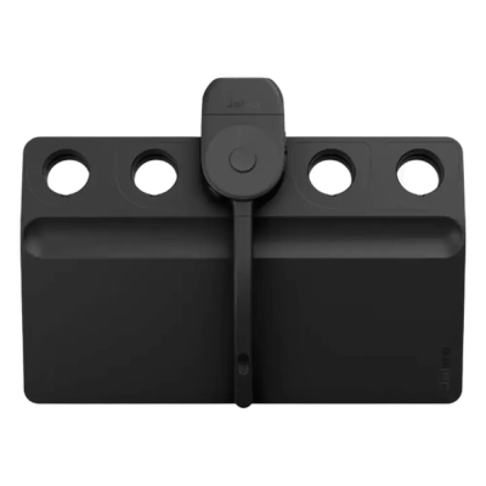 Organizador de Brazo de Micrófono / Kit de 2 Piezas / Polímero Reforzado / Color Negro Mate / Compatible con Jabra Perform 75