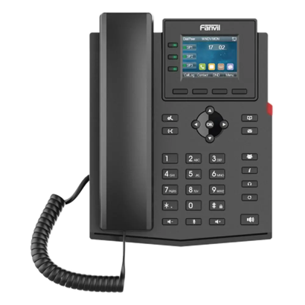Teléfono IP Wi-Fi / 4 Líneas SIP / Pantalla LCD Color 2.4" / Wi-Fi Dual 2.4/5 GHz / PoE / Audio HD