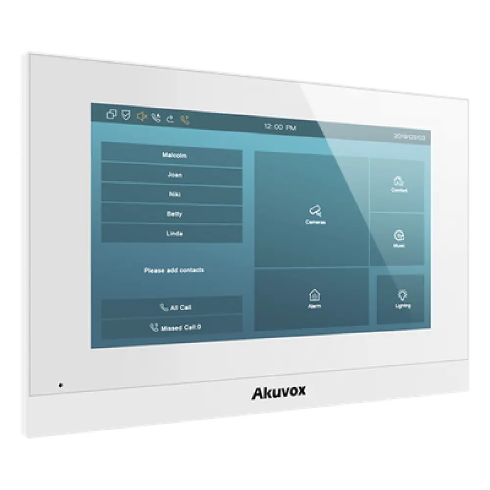 Monitor IP Touch / Pantalla 7" Capacitiva / SIP / PoE / Wi-Fi 2.4 GHz / RAM 1 GB / ROM 8 GB / 0.23 m (0.75 ft) Perfil