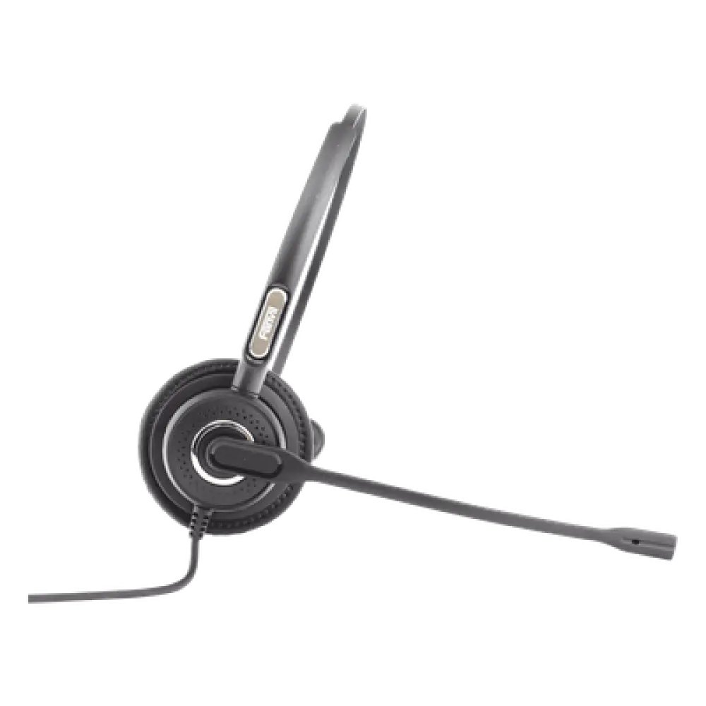 Diadema monoaural con tecnología antishock para teléfonos IP FANVIL y Polycom con micrófono de cancelación de ruido, larga durabilidad 