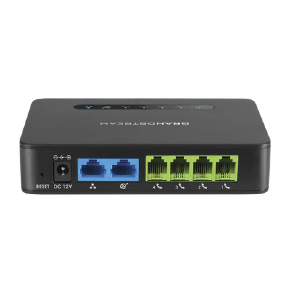 ATA de 4 puertos FXS con 2 puertos de red gigabit