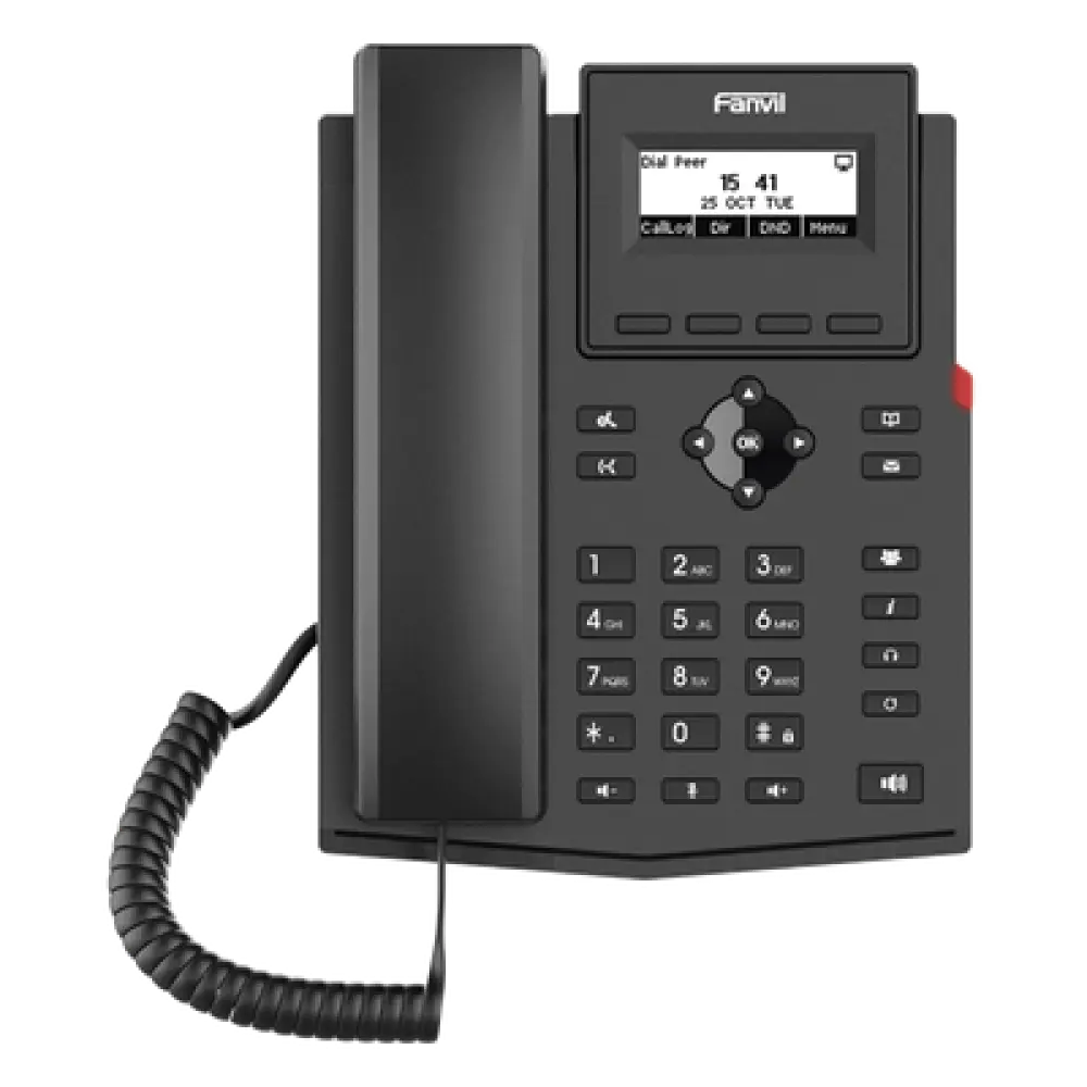Teléfono IP / 2 Líneas SIP / Wi-Fi 802.11b/g/n Dual Band / Pantalla LCD 2.3" / Códec Opus / Conferencia 6 Vías / Puertos 10/100M