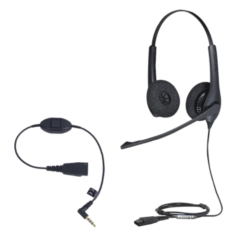 Kit Diadema Profesional / Cancelación de Ruido / Conexión QD y 3.5 mm / Brazo 270° / DSP / PeakStop