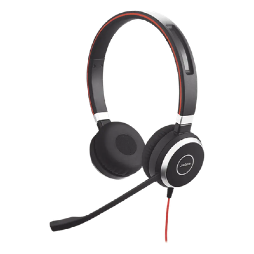Diadema / Auricular Jabra Evolve 40 Duo / USB y 3.5mm / Cancelación de Ruido Pasiva / Indicador de Ocupado (6399-823-109)