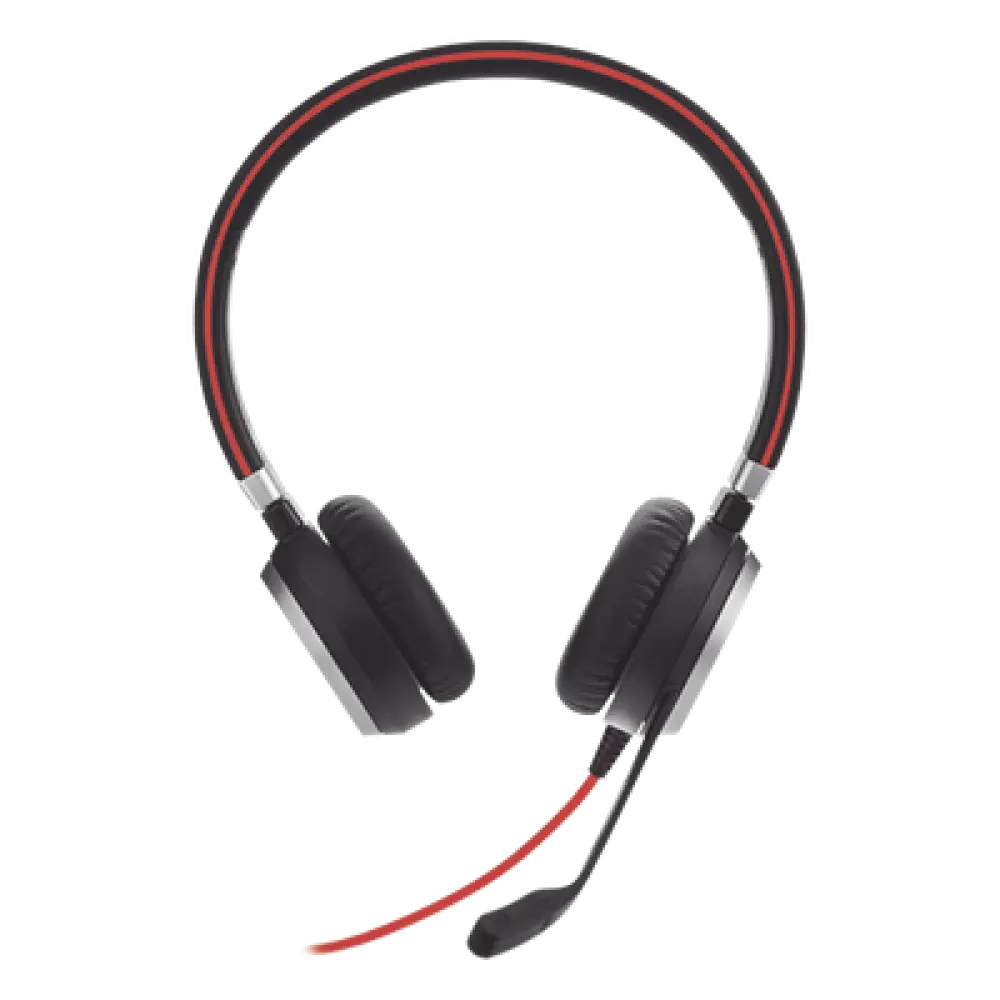 Diadema / Auricular Jabra Evolve 40 Duo / USB y 3.5mm / Cancelación de Ruido Pasiva / Indicador de Ocupado (6399-823-109)
