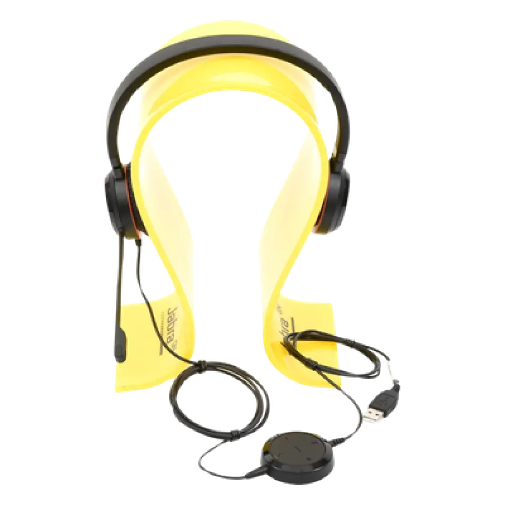 Auricular Profesional UC / Conectividad Dual USB y 3.5 mm / Micrófono con Cancelación de Ruido / Controlador en Cable con LED / Plug and Play