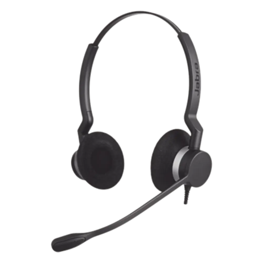 Diadema / Auricular Jabra Biz 2300 Duo / QD / Cable Reforzado / Brazo 360° / Contact Center (2309-820-105)
