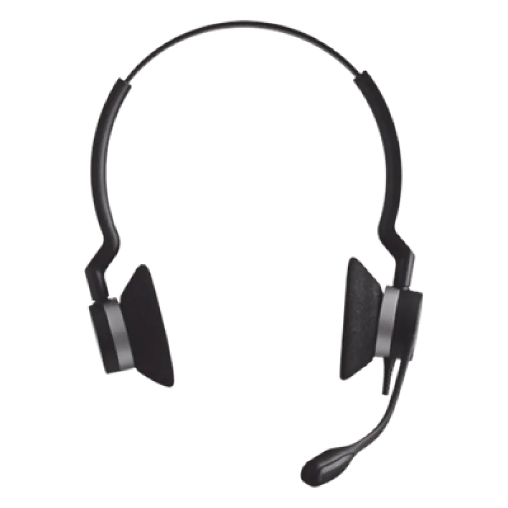 Diadema / Auricular Jabra Biz 2300 Duo / QD / Cable Reforzado / Brazo 360° / Contact Center (2309-820-105)