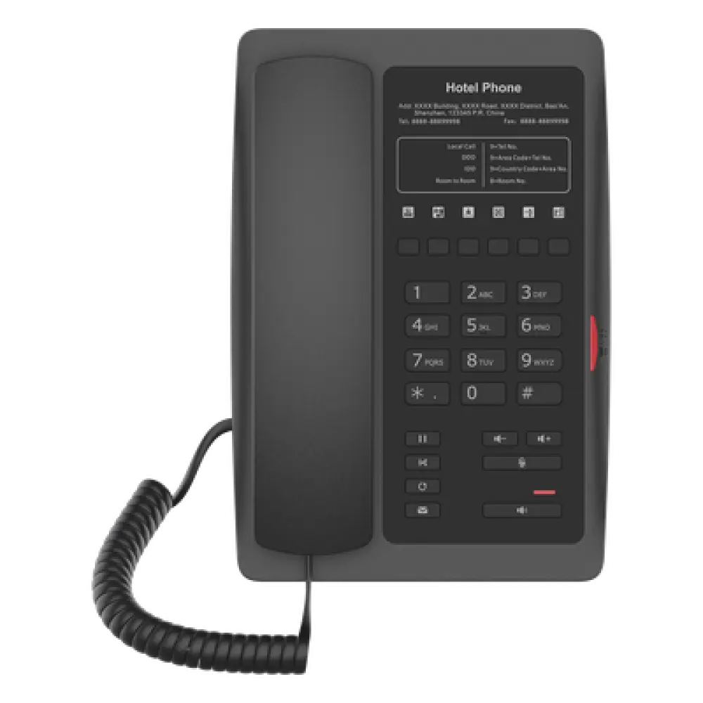 Teléfono IP Wi-Fi / Audio HD Opus / 2 Puertos Ethernet 10/100 Mbps / PoE 802.3af / 6 Teclas Programables Hotline / 2 Cuentas SIP