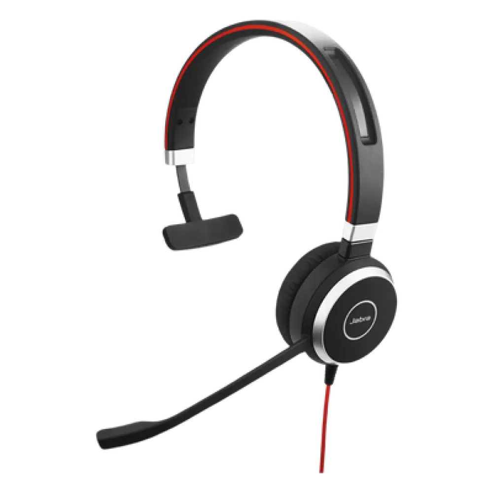Diadema / Auricular Jabra Evolve 40 Mono / USB y 3.5mm / Cancelación de Ruido / Indicador de Ocupado (6393-823-109)