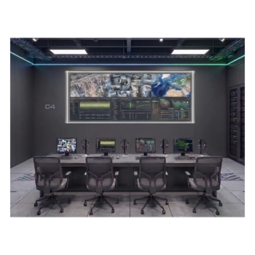 Videowall 3x2 / 6 Pantallas 55" Full HD / Bisel 3.5 mm / Decodificador 16 Salidas HDMI 4K / 256 Canales / Montaje de Pared / Operación 24/7