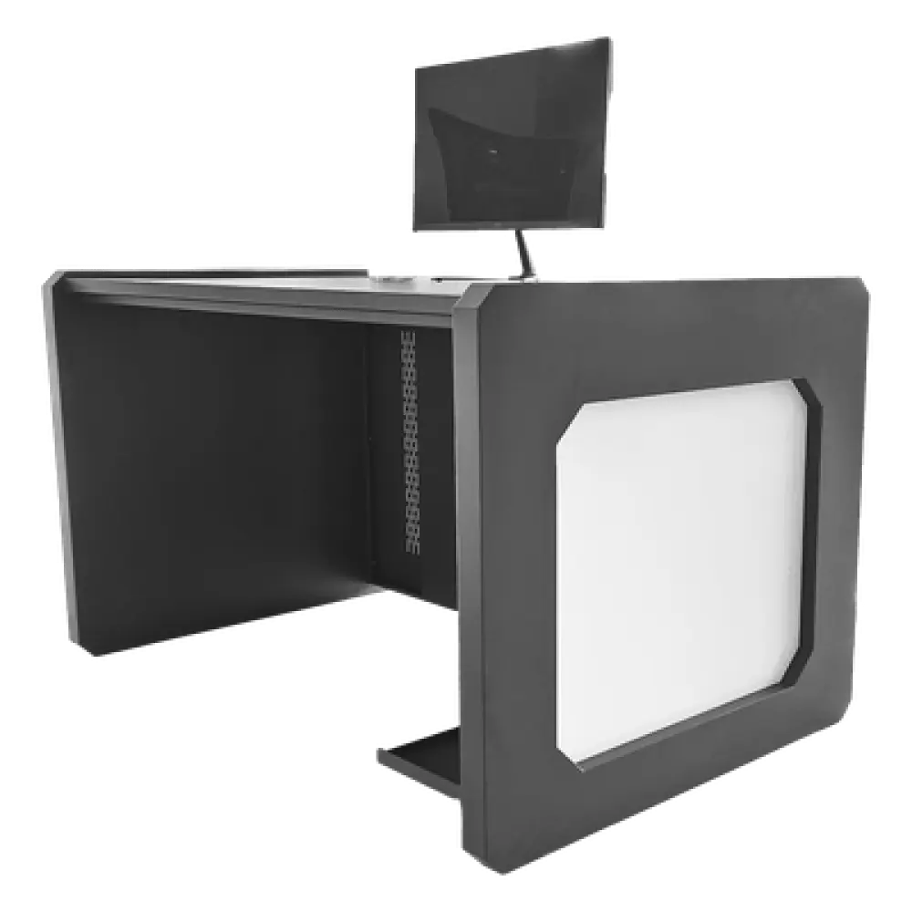 Escritorio de Monitoreo Profesional / 1300 x 750 x 800 mm / Metal de Alta Resistencia / Tapas Retirables / 100 kg / Gris Oxford