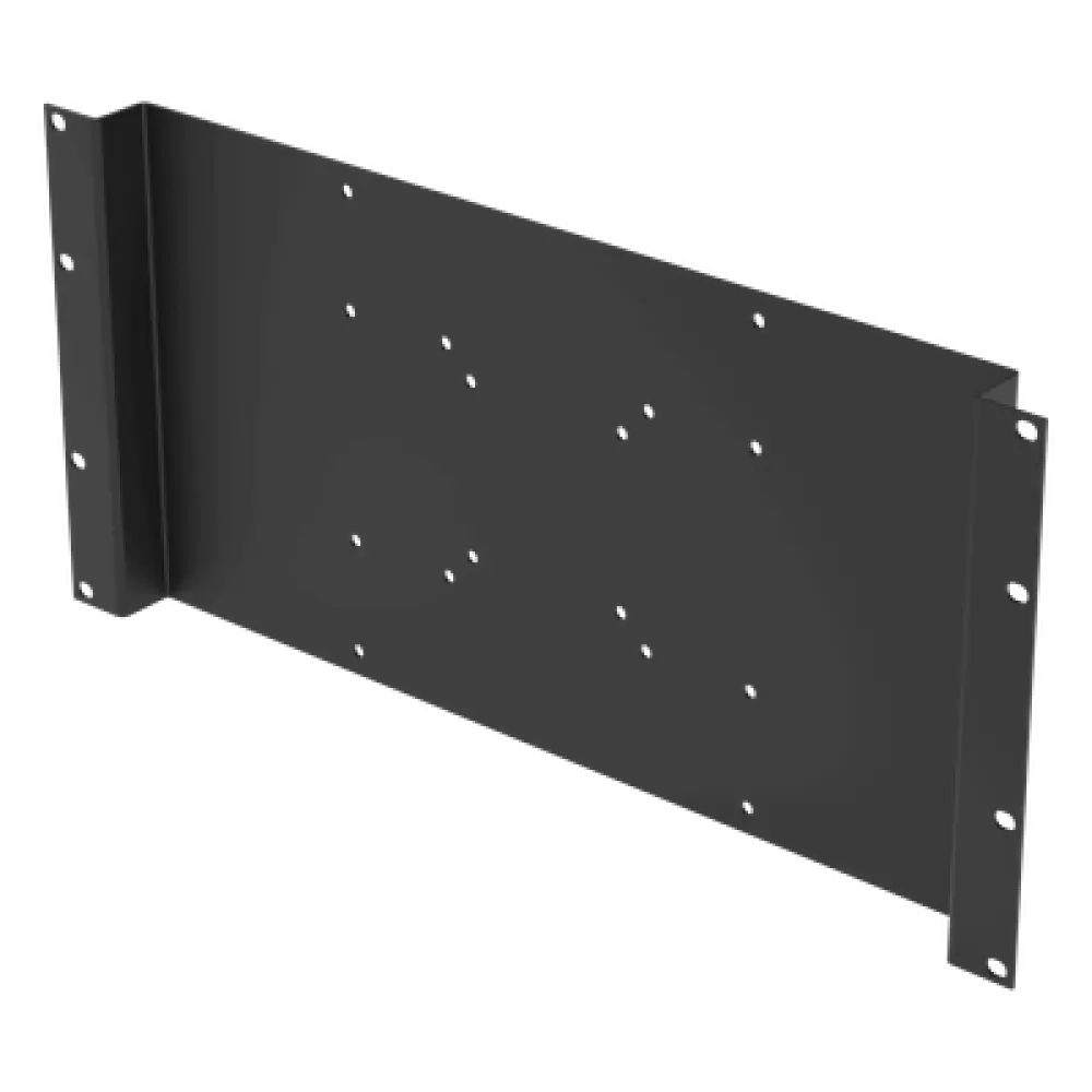 Montaje para Monitor / VESA 75x75 a 200x200 / Rack 19" / 5U / Acero / Pintura Electrostática Negra