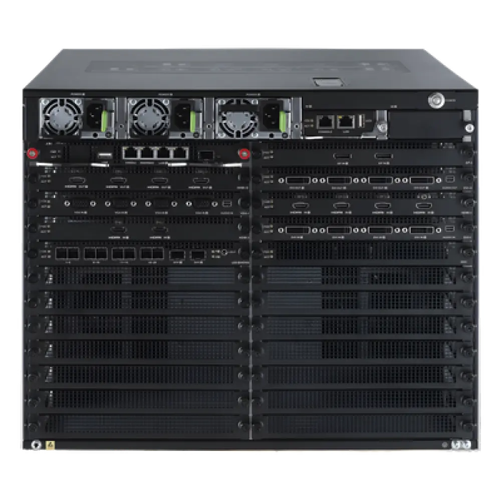 Controlador de Videowall / 23 Slots / 8U Rack / 10GbE / 16 Divisiones por Salida / Multiplataforma
