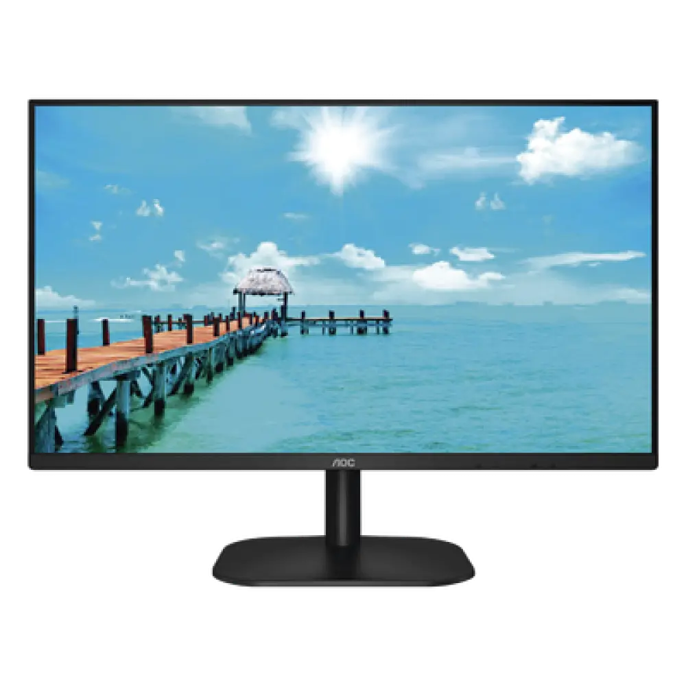 Monitor LED de 27" VESA, Resolución 1920 x 1080 Pixeles,  Entradas de Video VGA / HDMI. Panel IPS LCD  Backlight LED. Ultra Delgado