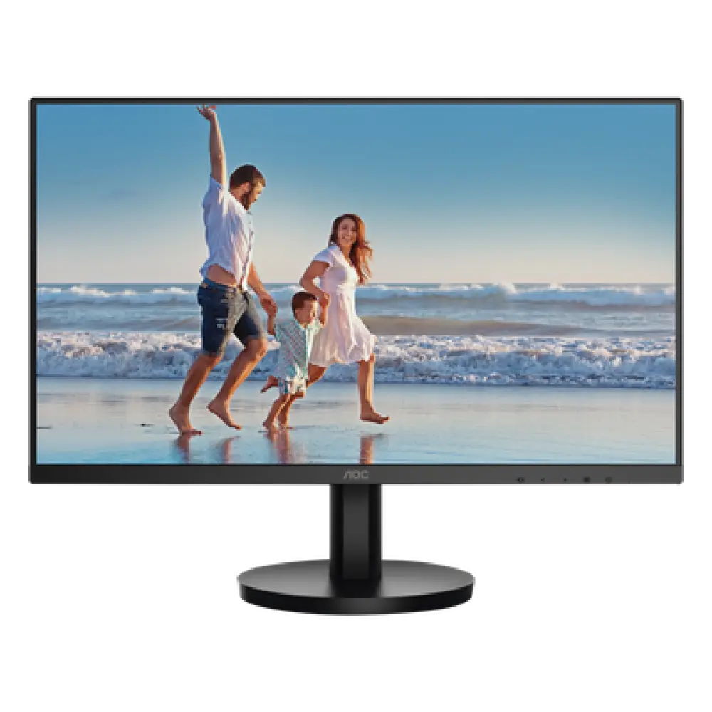 Monitor LED de 23.8" VESA, Resolución 1920 x 1080 Pixeles, Entradas de Video VGA/HDMI. Panel VA LCD Backlight LED. Ultra Delgado