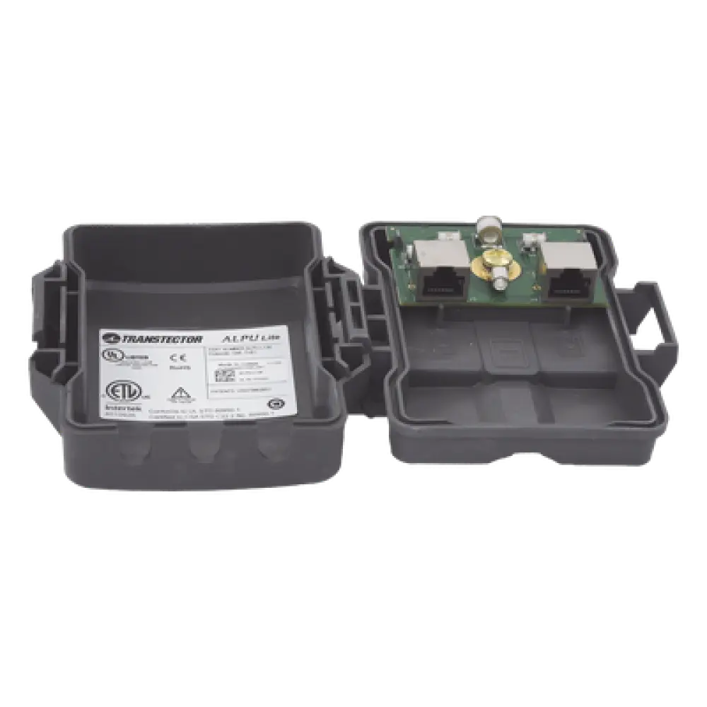 Protector PoE Exterior Gigabit / Tubo de Descarga de Gas GDT / 51W PoE+ / RJ45 Blindado / IP23 / 0.75m Cable