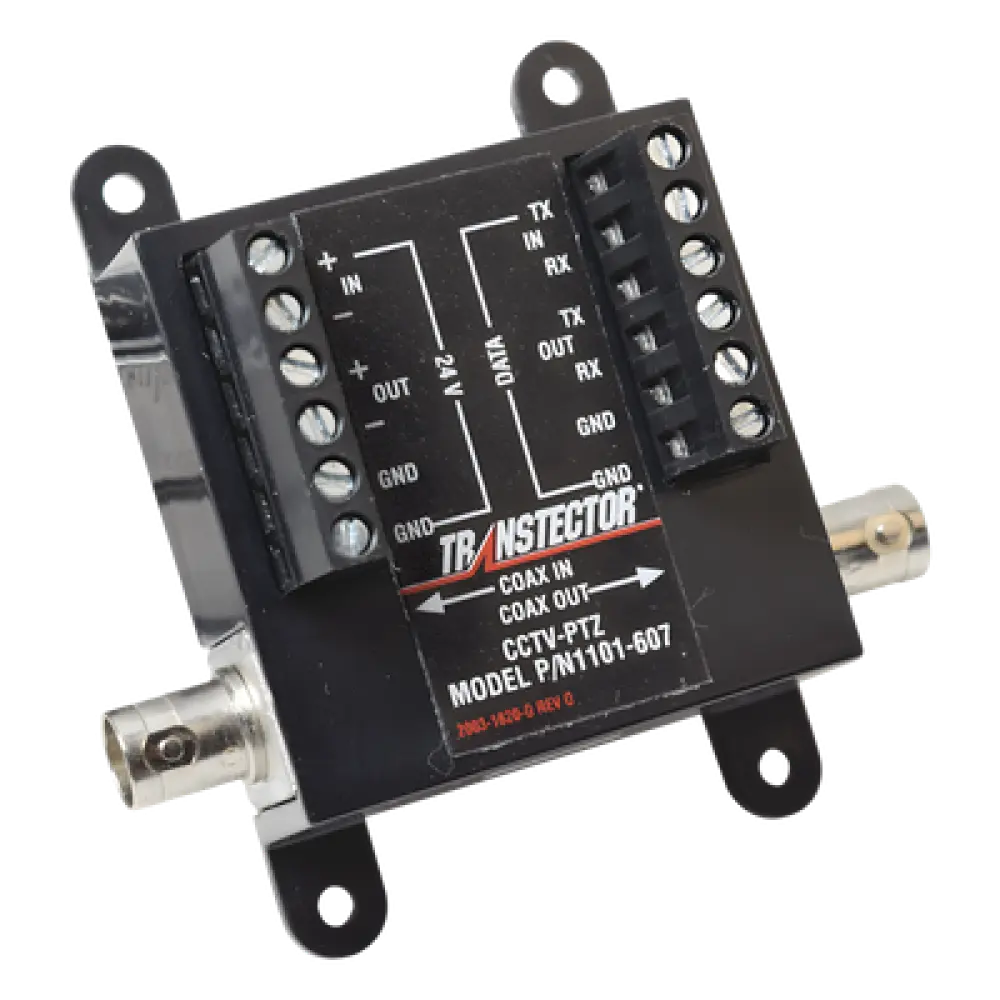 Protector CCTV PTZ / SASD / 12-24V + Coaxial BNC + RS-232/422/485 / 150A / Bidireccional / -40 a 65°C