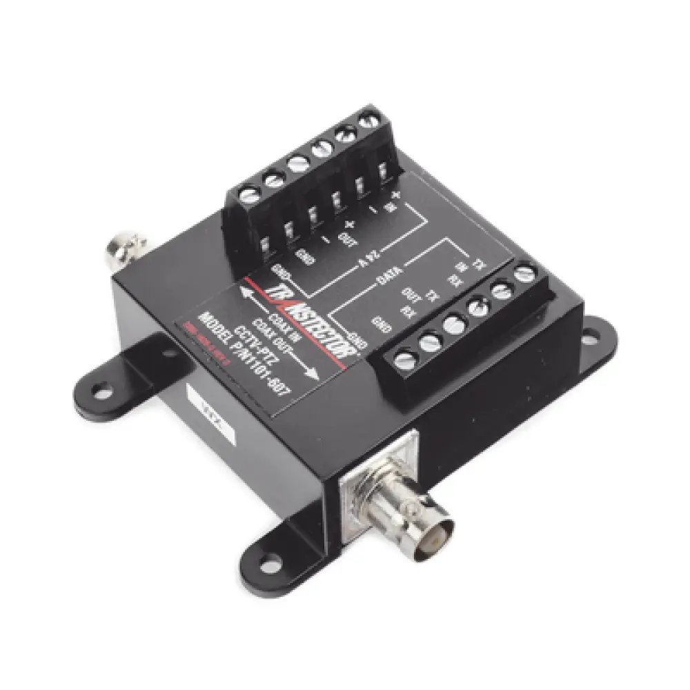 Protector CCTV PTZ / SASD / 12-24V + Coaxial BNC + RS-232/422/485 / 150A / Bidireccional / -40 a 65°C