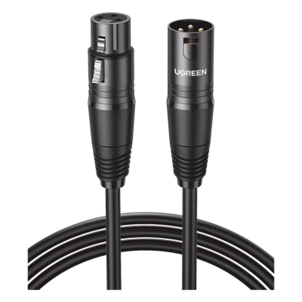 Cable XLR Balanceado / 3 Pines Macho a Hembra / 10 m (32.8 ft) / Triple Blindaje / OFC / Conectores Niquelados