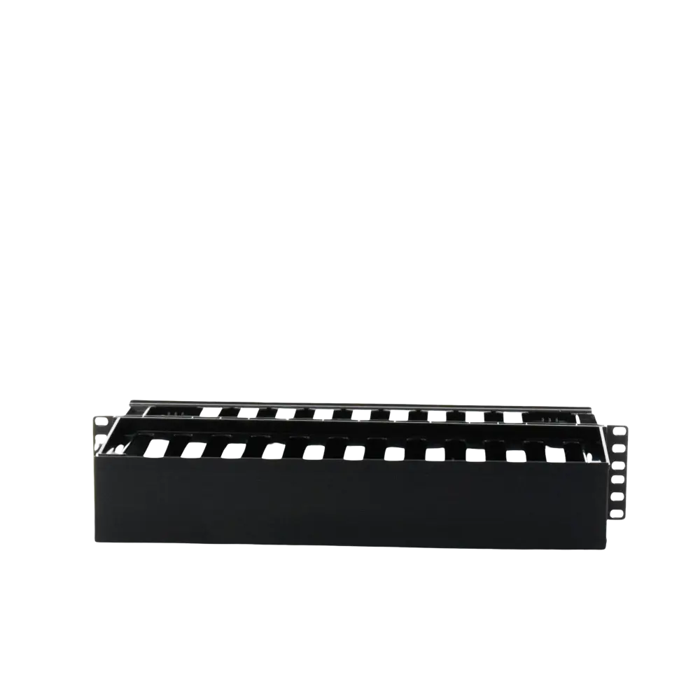 Organizador de Cables Horizontal PatchLink, Doble (Frontal y Posterior), Para Rack de 19in, 2UR