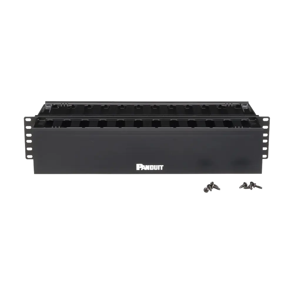 Organizador de Cables Horizontal PatchLink, Doble (Frontal y Posterior), Para Rack de 19in, 2UR