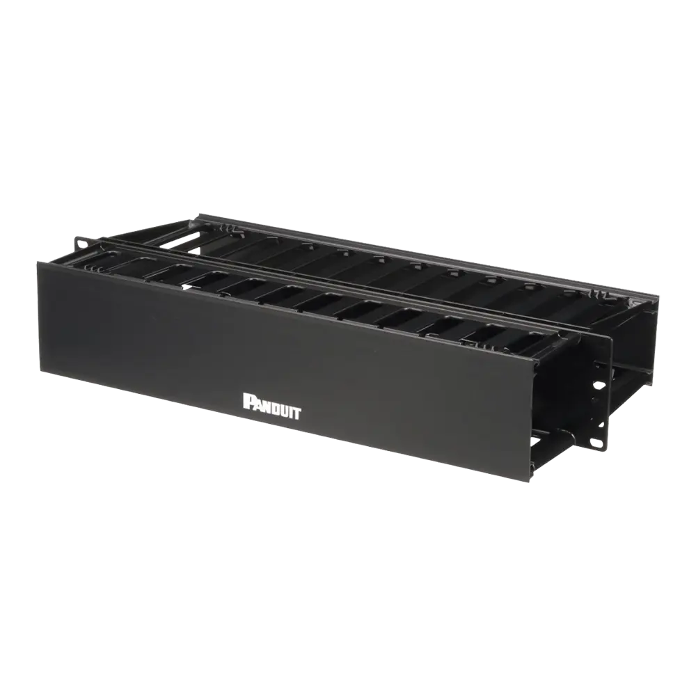 Organizador de Cables Horizontal PatchLink, Doble (Frontal y Posterior), Para Rack de 19in, 2UR