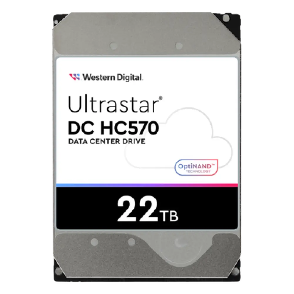 Disco Duro Data Center / 22 TB / 7200 RPM / SATA 6 Gb/s - SAS 12 Gb/s / HelioSeal / OptiNAND / 512 MB Buffer / 2.5M Horas MTBF