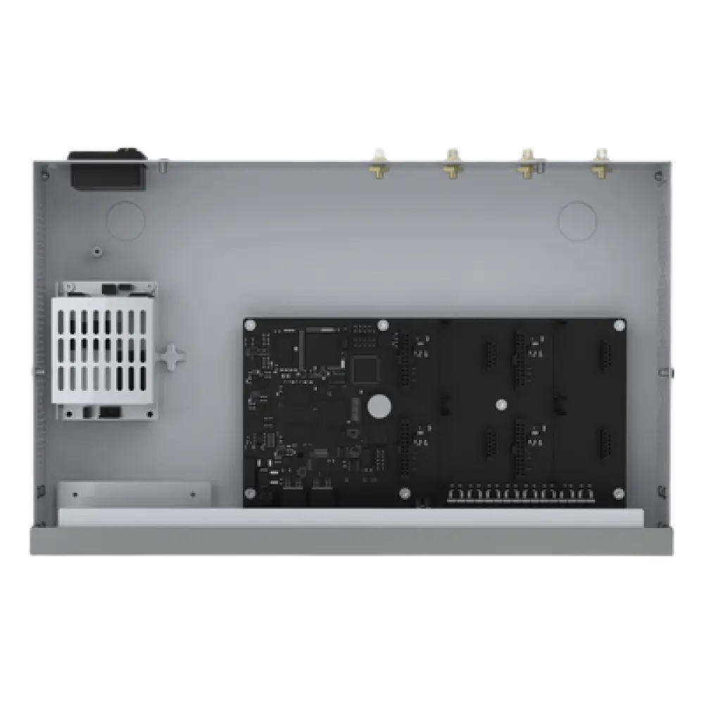 Conmutador IP PBX Enterprise / 50 Extensiones SIP / 25 Llamadas Simultáneas / Hasta 8 Puertos FXO/FXS/BRI / Omnicanal WhatsApp, Facebook, SMS / Transcripción IA / Call Center Integrado