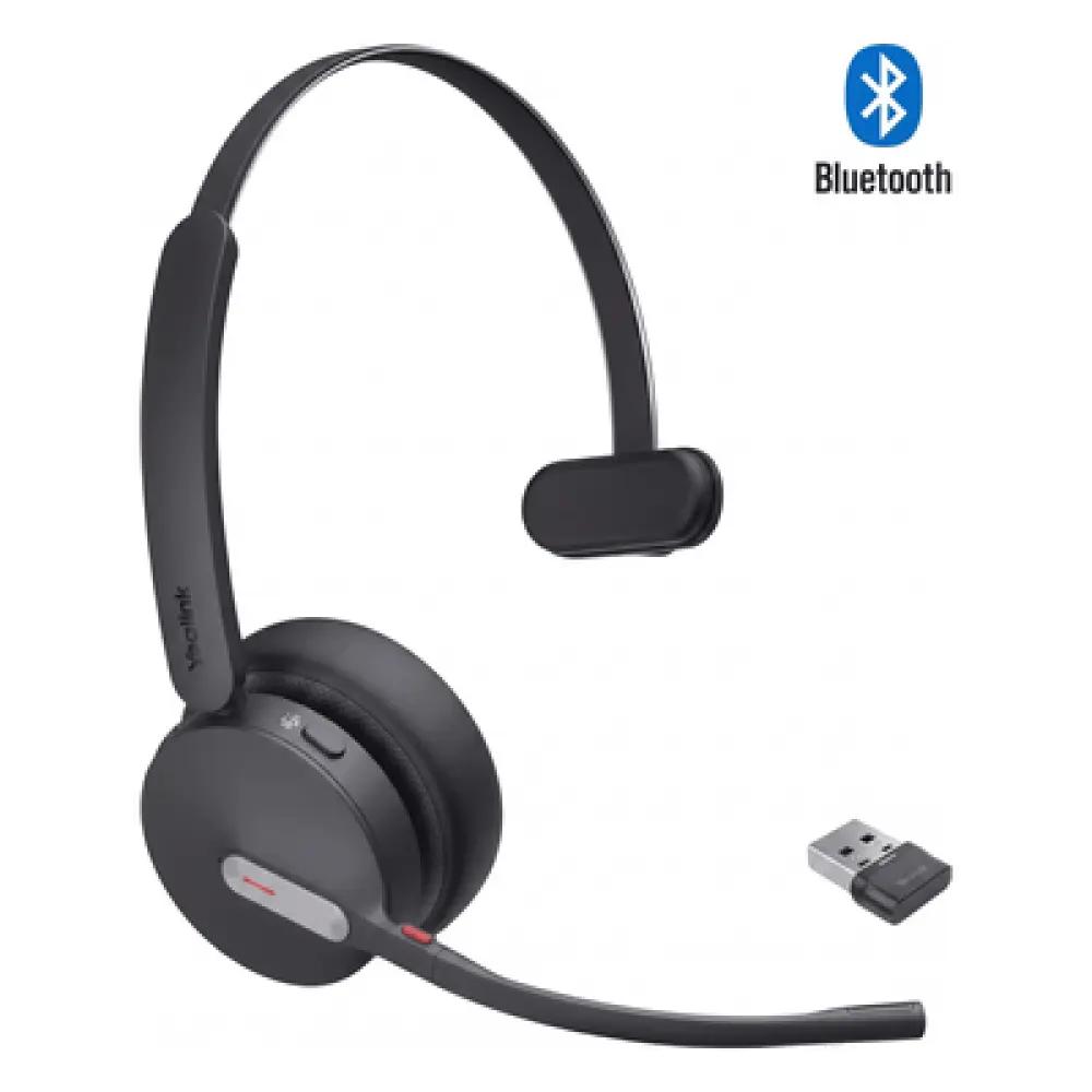 Diadema Bluetooth / Cancelación de Ruido con 3 Micrófonos / Bluetooth 5.3 / Alcance 50 m (164 ft) / Batería 35 Horas / UC Multiplataforma