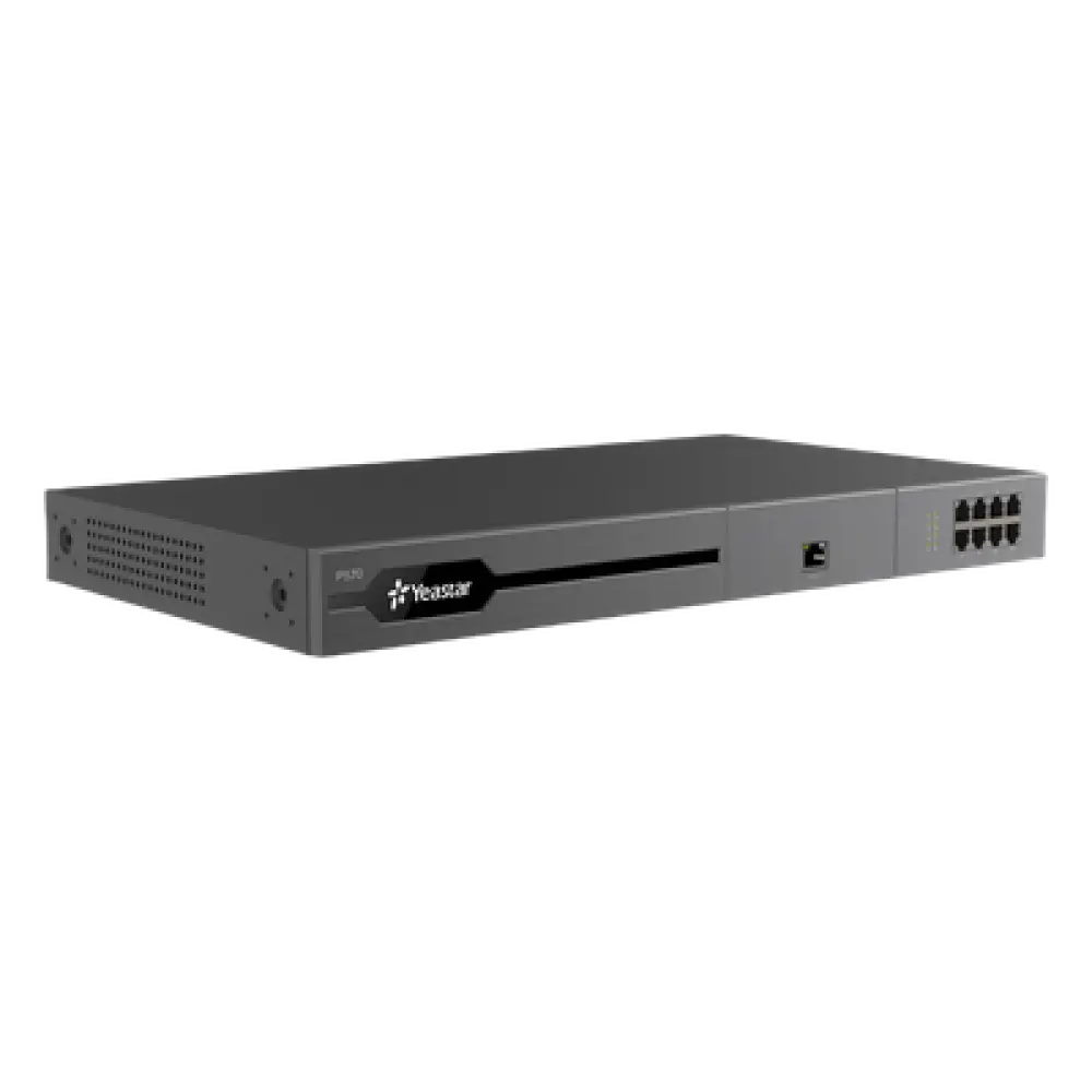 Conmutador IP PBX Enterprise / 300 a 500 Usuarios / 60 a 120 Llamadas Simultáneas / 16 Puertos FXO/FXS / 2 Puertos E1/T1/PRI / Hot Standby