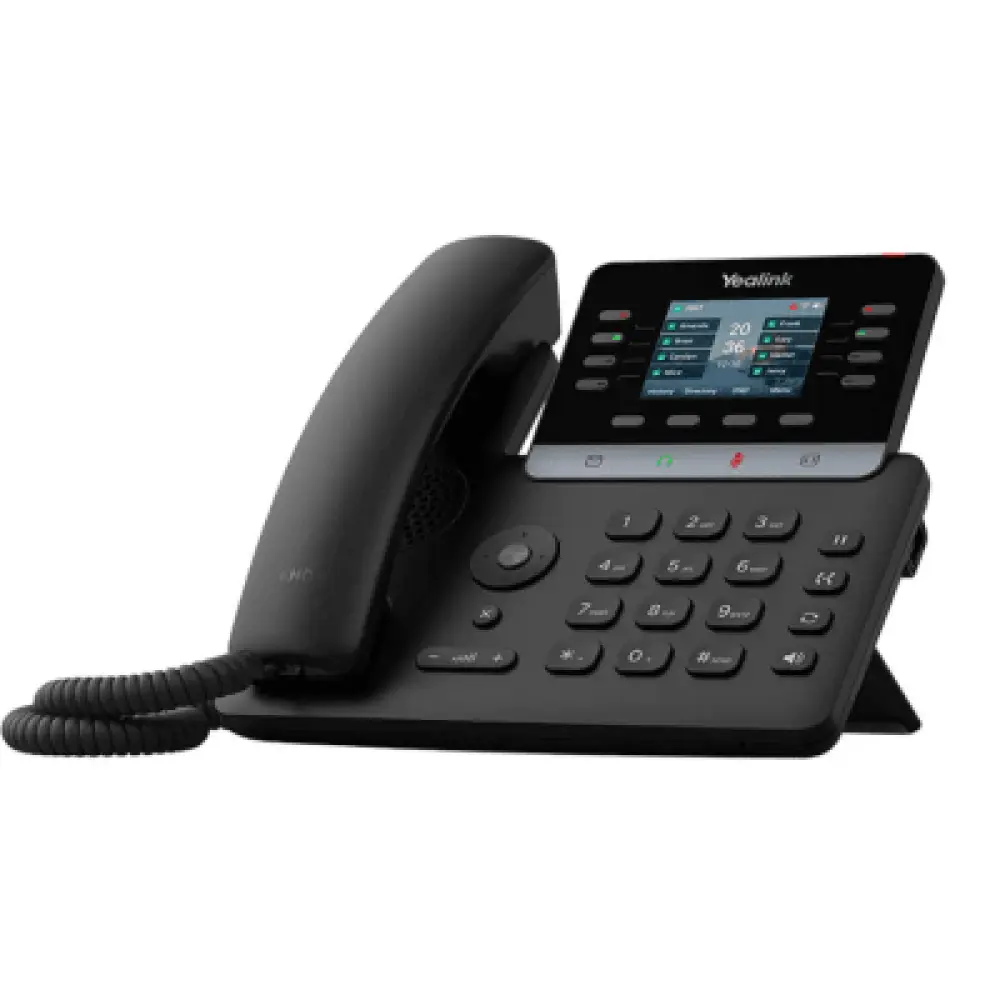 Teléfono IP Empresarial / 12 Líneas SIP / Pantalla Color 2.8" / Audio HD / PoE / USB 2.0