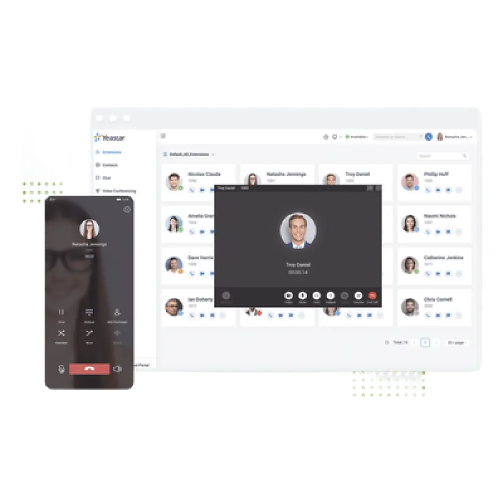 Extensión Anual PBX Cloud / Call Center Avanzado / 500 Min Grabación / 5 Dispositivos por Extensión / CRM y SBC Integrados