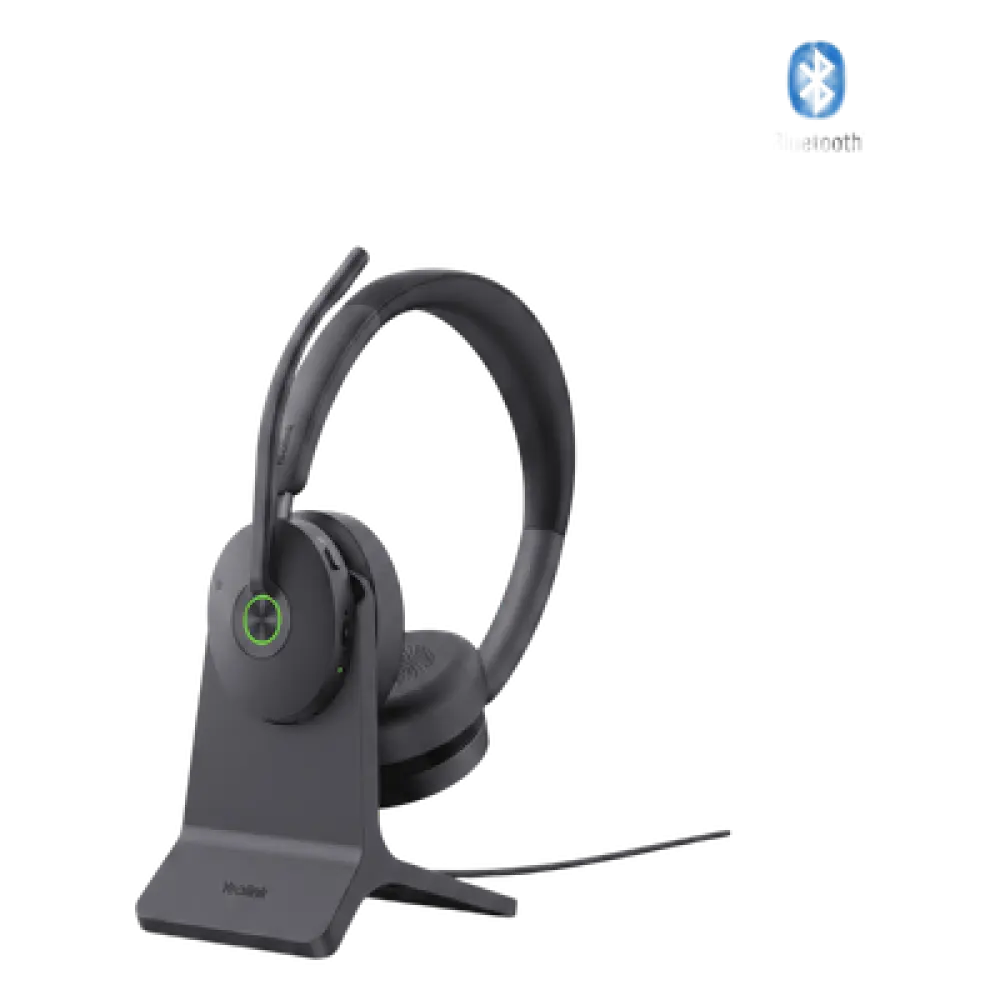 Auriculares Inalámbricos Bluetooth / Cancelación Activa de Ruido Híbrida / Bluetooth 5.3 con Adaptador USB C&A / 32 Horas de Conversación / Base de Carga