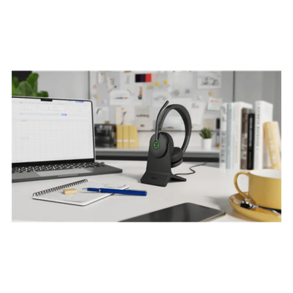 Auriculares Inalámbricos Bluetooth / Cancelación Activa de Ruido Híbrida / Bluetooth 5.3 con Adaptador USB C&A / 32 Horas de Conversación / Base de Carga