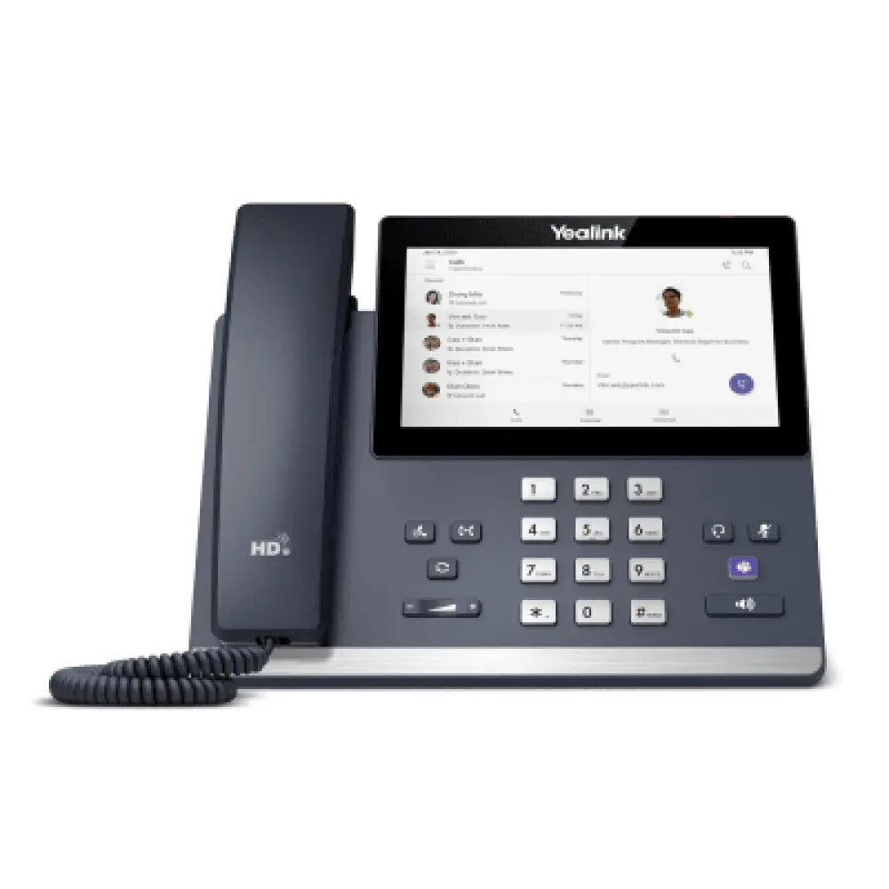 Teléfono IP / Pantalla Táctil 7" / Android 13 / Bluetooth 5.2 / Wi-Fi Dual Band / PoE / Certificación Microsoft Teams