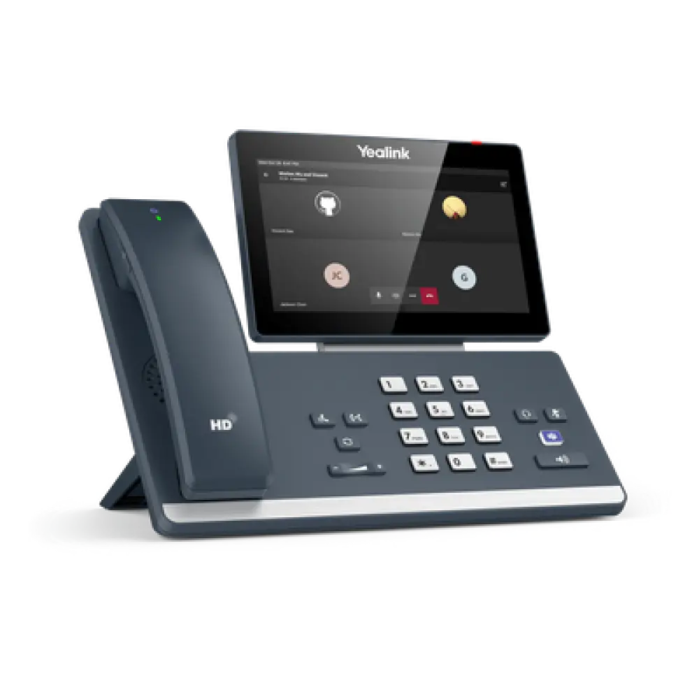 Teléfono IP Empresarial / Pantalla Táctil 7 Pulgadas / Bluetooth 5.2 / Wi-Fi Dual Band / PoE / Microsoft Teams Nativo