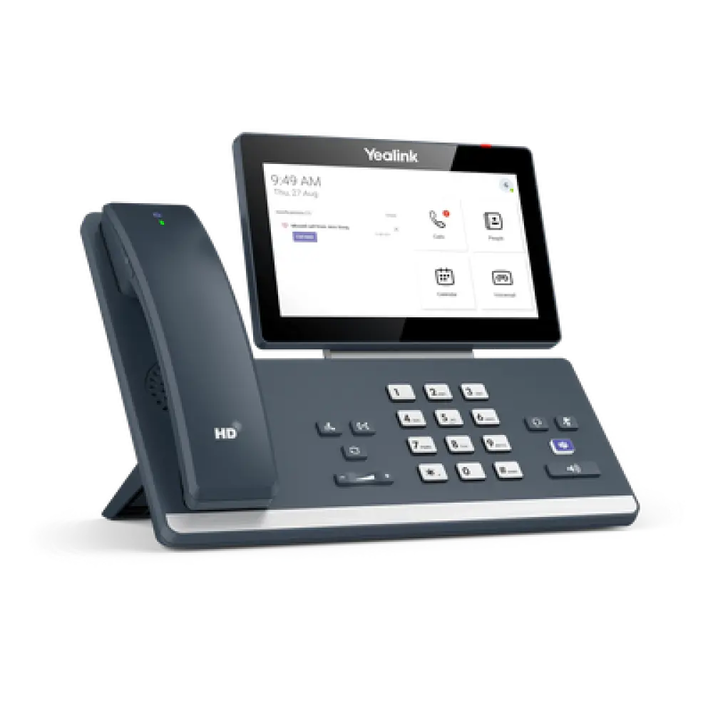 Teléfono IP Empresarial / Pantalla Táctil 7 Pulgadas / Bluetooth 5.2 / Wi-Fi Dual Band / PoE / Microsoft Teams Nativo