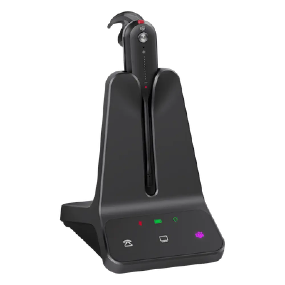 Auricular Inalámbrico DECT / Alcance 185 m (606.9 ft) / Cancelación de Ruido Acoustic Shield / Multidispositivo PC y Teléfono IP / 8 Horas de Conversación