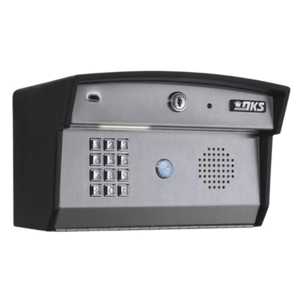 Access PLUS DKS / Atienda la puerta aún sin estar en casa! / Interfon telefónico / 27 números celulares / Control de acceso / 2 puertas / Lineas A/D
