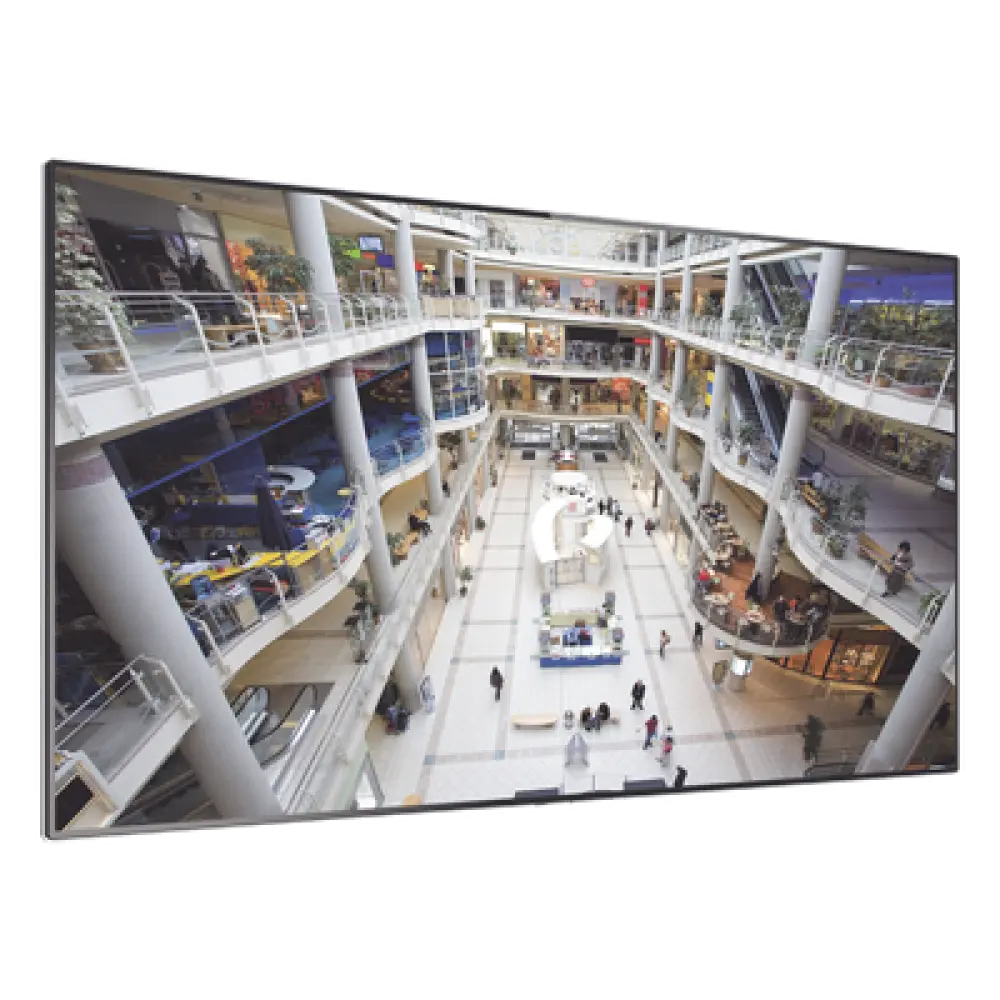 Pantalla LCD de 55" / Full HD 1080p / Bisel 3.5mm / Brillo 500 cd/m² / Ángulo 178° / Video Wall 81"