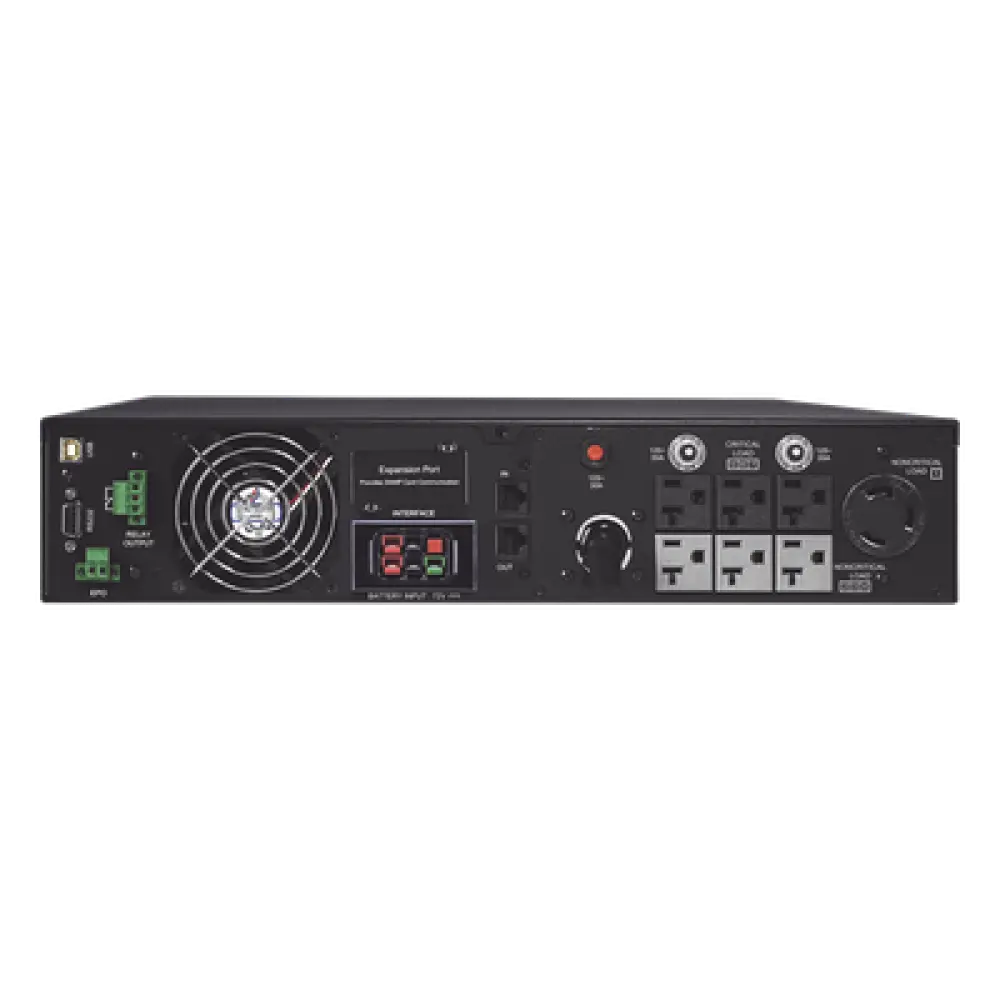 UPS Online Doble Conversión / 3000 VA / 2700 W / Entrada NEMA L5-30P / 6 Tomas NEMA 5-20R y 1 NEMA L5-30R / Torre o Rack 2 UR / Onda Senoidal Pura