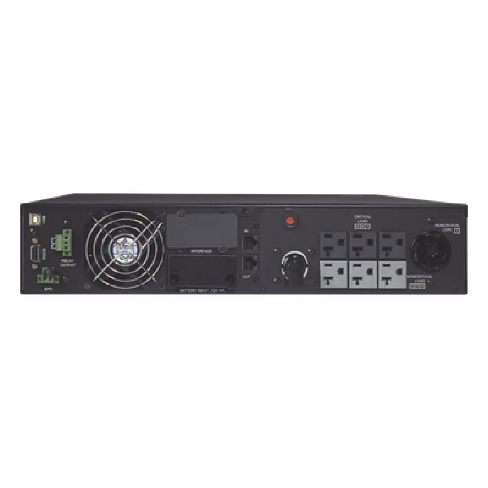 UPS Online Doble Conversión / 2200 VA / 1800 W / 120 Vca / 7 Salidas NEMA / Rack-Torre 2 UR / Onda Senoidal Pura