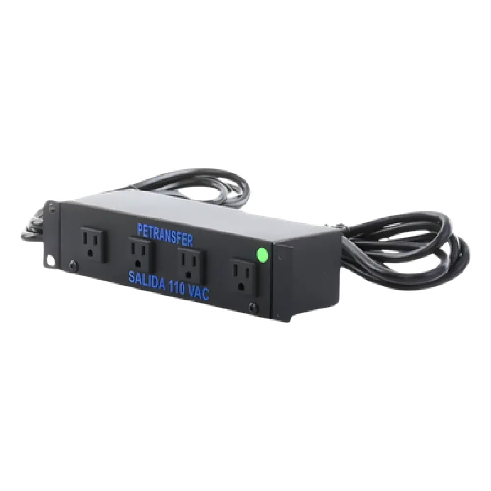 Interface de Transferencia Automática / 110 VCA / Doble Entrada NEMA 5-15P / 4 Salidas NEMA 5-15R / 20 A / Conmutación 15 ms
